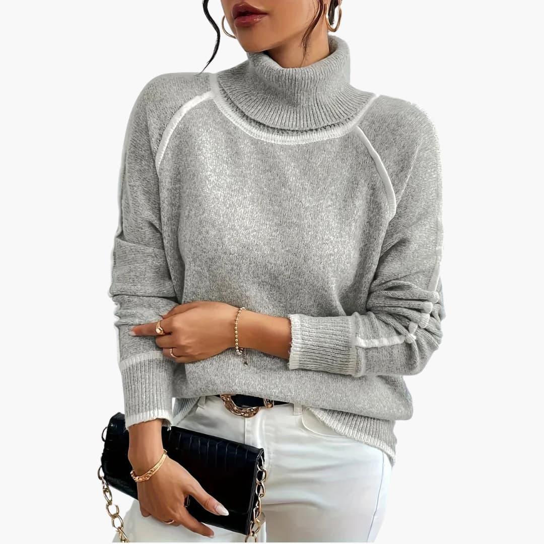 Oversized Turtleneck Sweater for Women  Cozy & Stylish