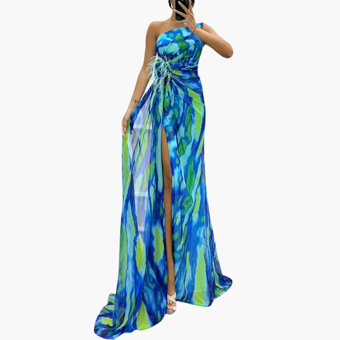 Vibrant Maxi Dress for Women - Colorful Design