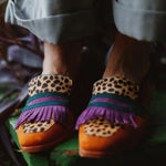Women's Loafers with Leather Upper and Cushioned Insole