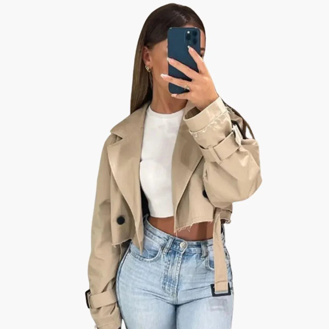 Belt Loop Trench Coat for Women