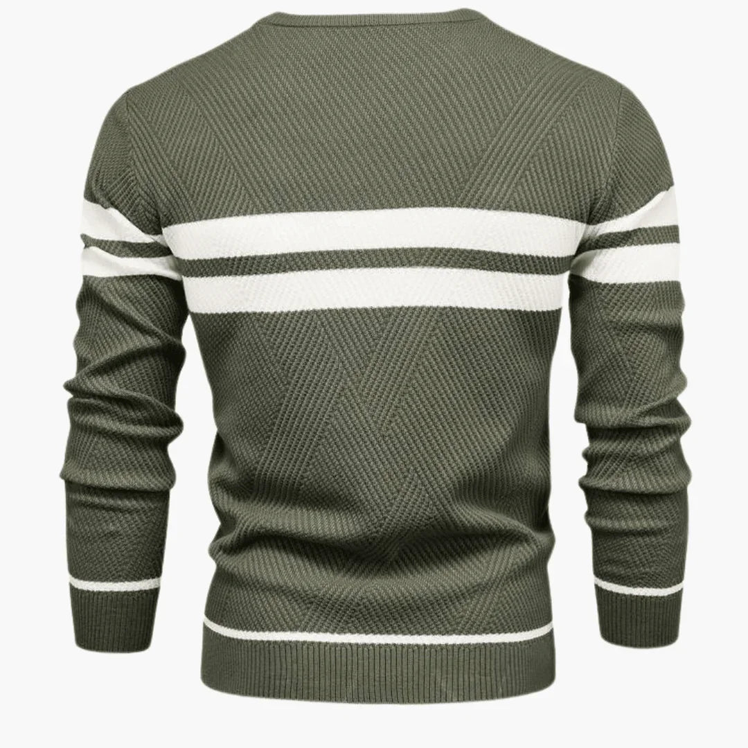 Striped Men's Sweater  Warm, Comfortable & Stylish in Winter