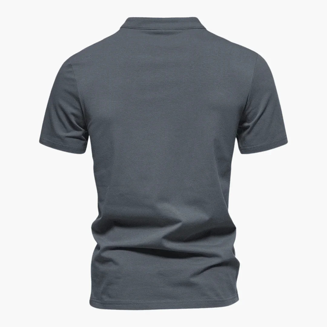 Men's V-Neck T-Shirt Made of Breathable Cotton