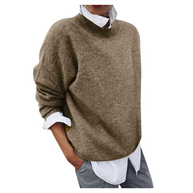 High Neck Sweater for Women  Oversized & Soft