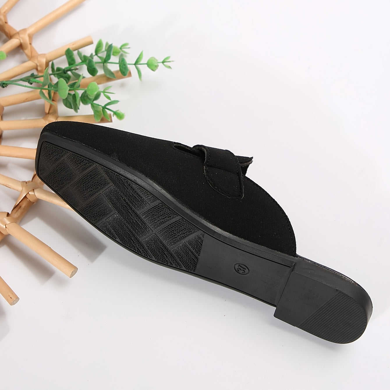 Women's Loafers with Square Toe and Buckle