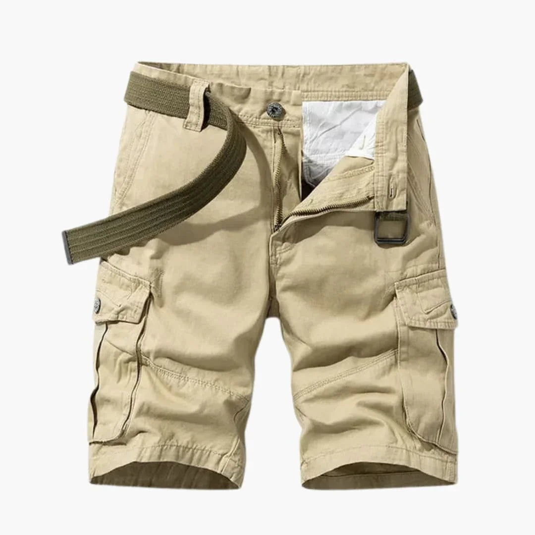 Bavane | Men's Cargo Shorts with Pockets and Belt for Summer
