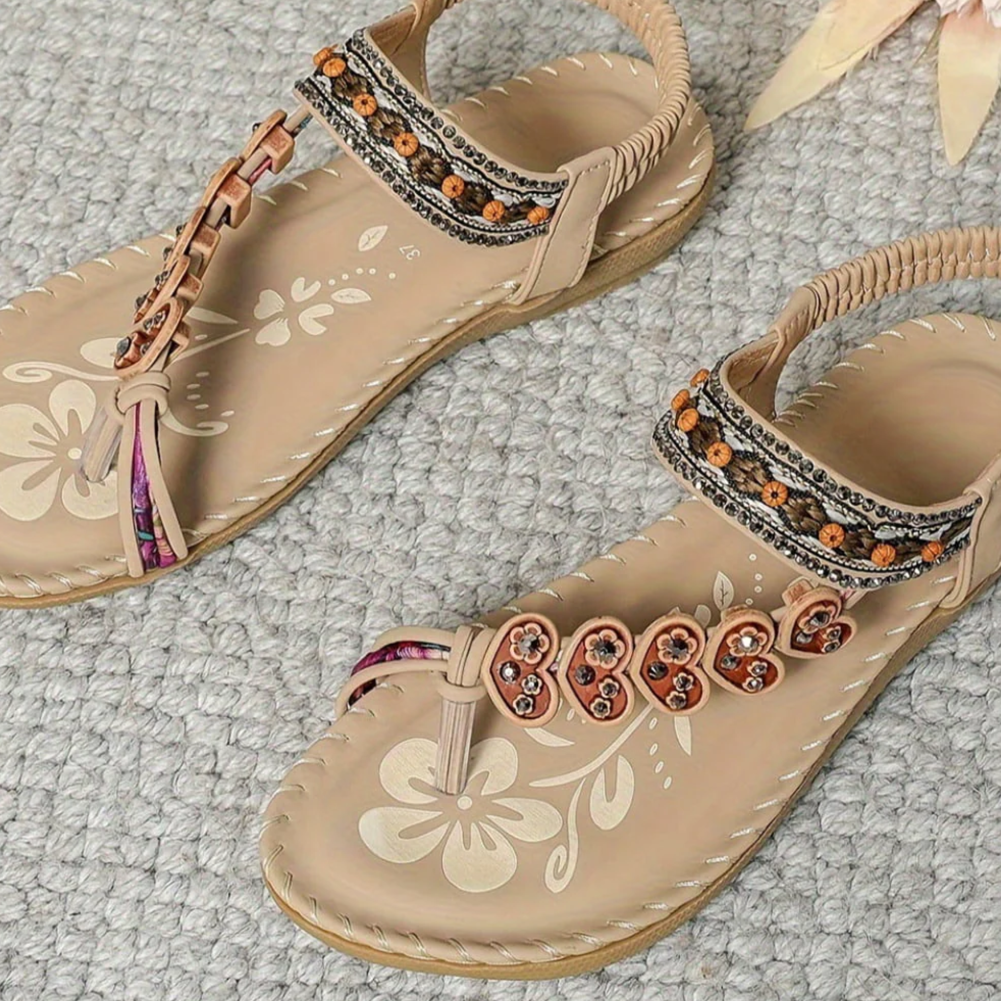 Women's Orthopedic Sandals with Slip On and Flexible Sole
