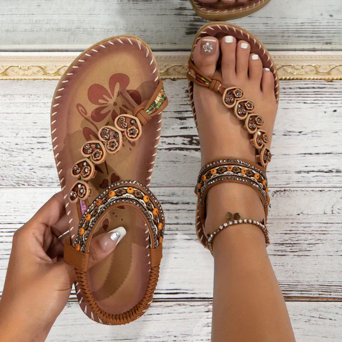 Bavane | Women's Orthopedic Sandals with Slip On and Flexible Sole