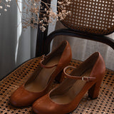 Womens Orthopedic Sandals with Buckle Strap and Low Heel