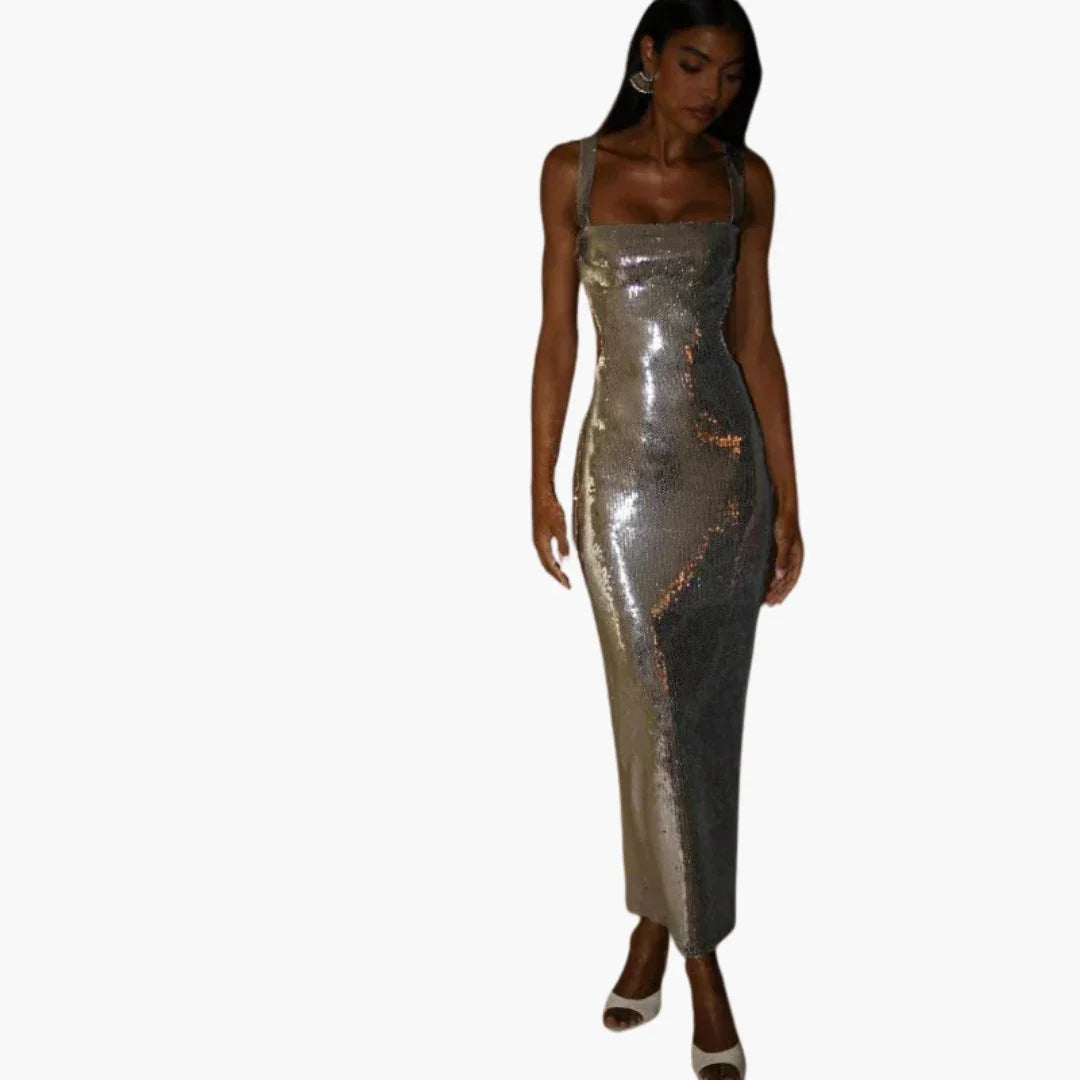 Evening Dress for Women - Glamorous Sequin Dress
