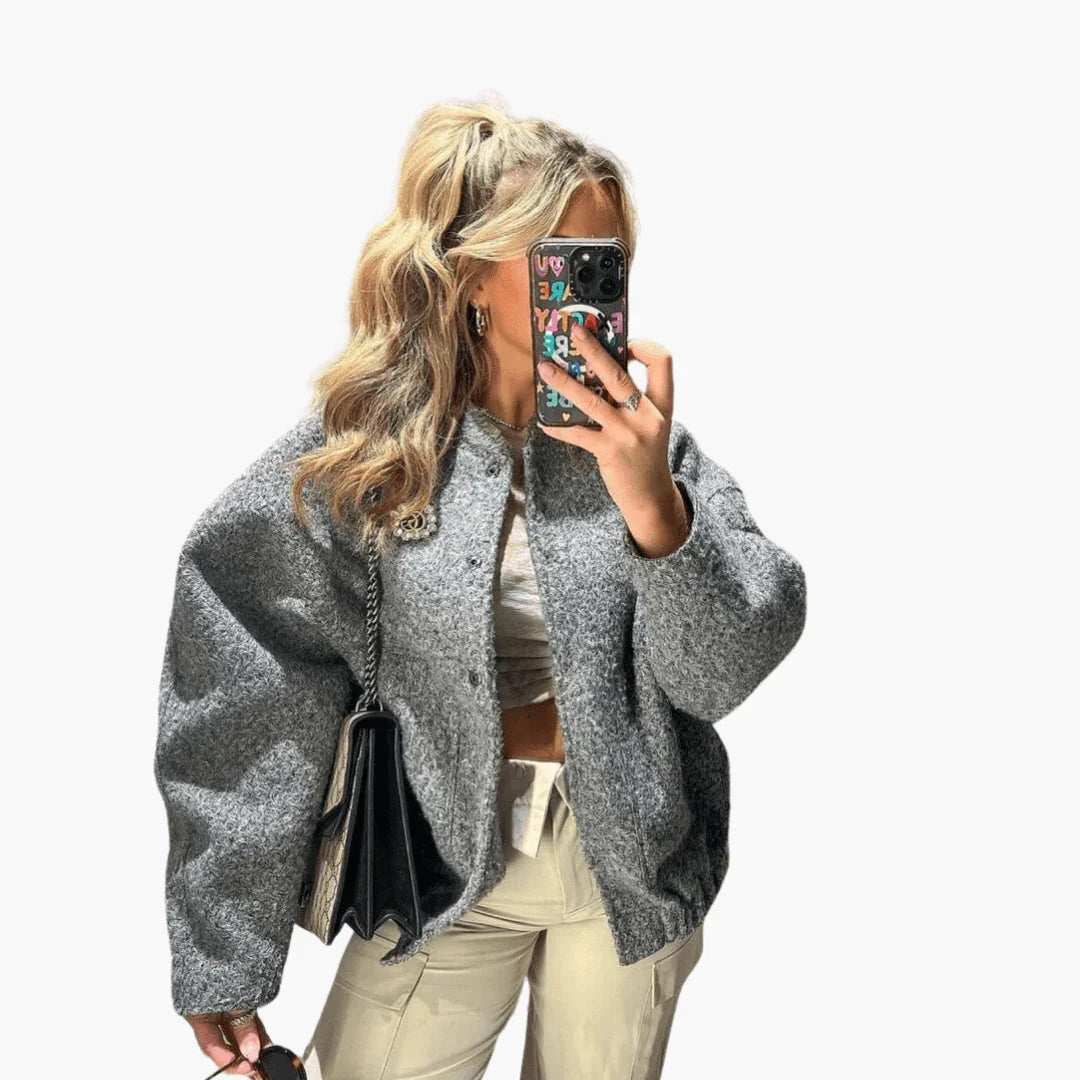 Comfortable Bomber Jacket for Women with Stylish Classic Look