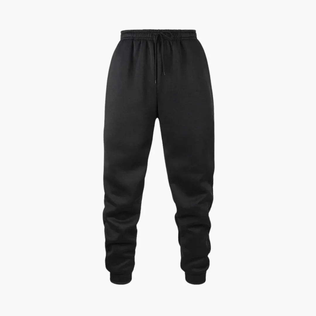 Men's Jogging Pants with Elastic Waistband and Cuff at Hem