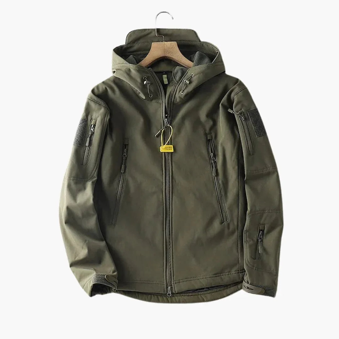 Men's Zip-Up Hoodie with Arm Pockets