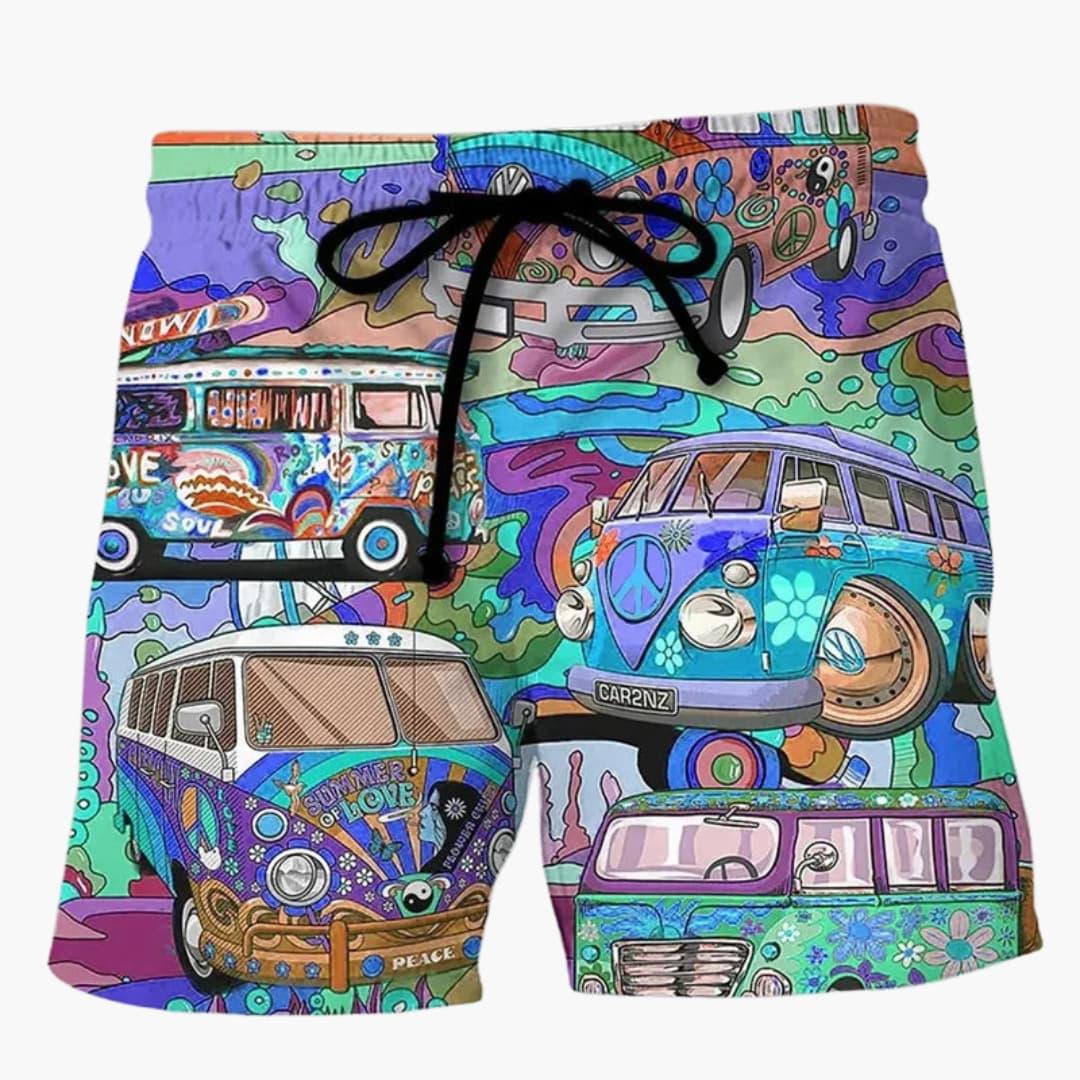 Colorful Printed Boardshorts for Men - Summer Beach Fashion