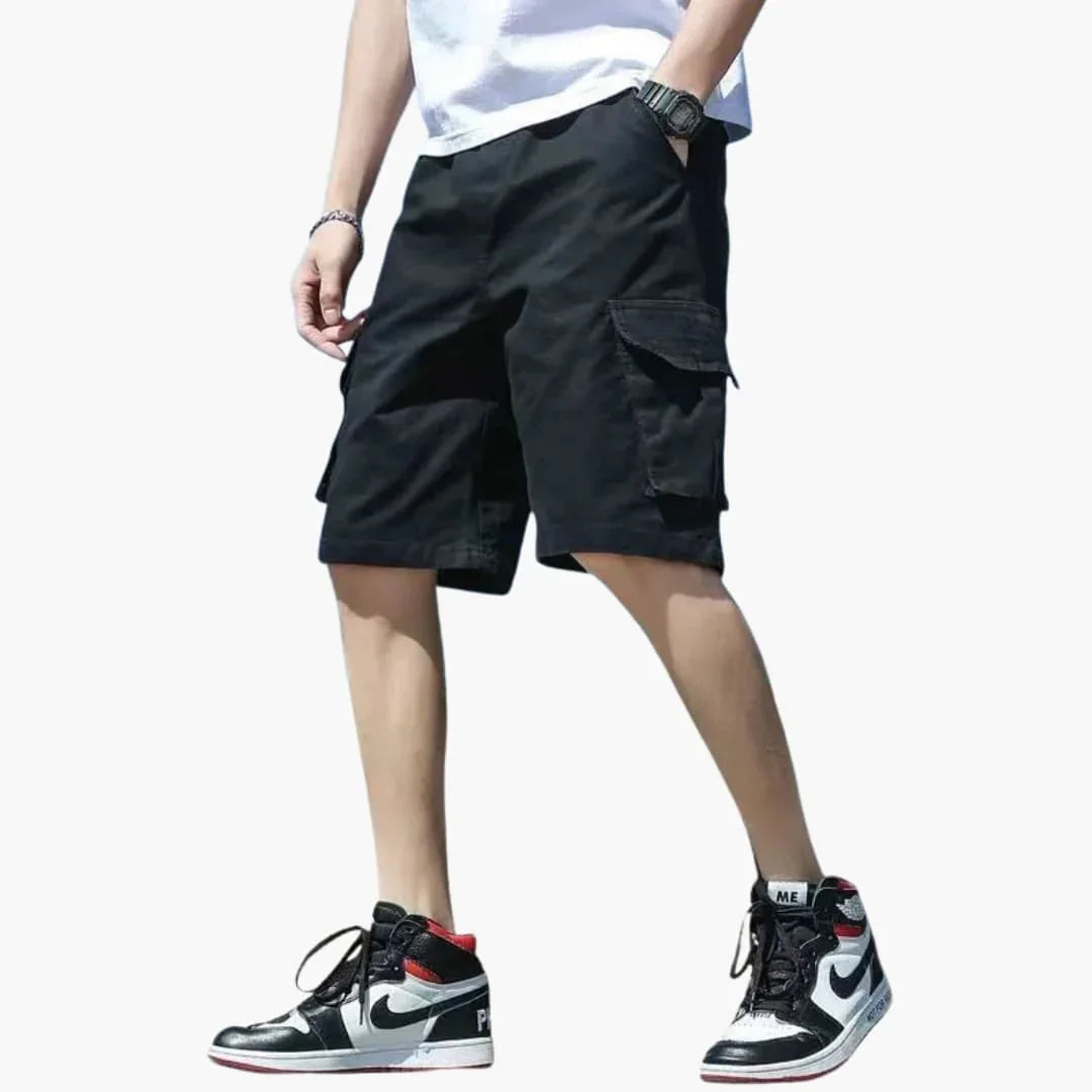 Bavane | Men's Summer Cargo Shorts with Pockets and Zipper