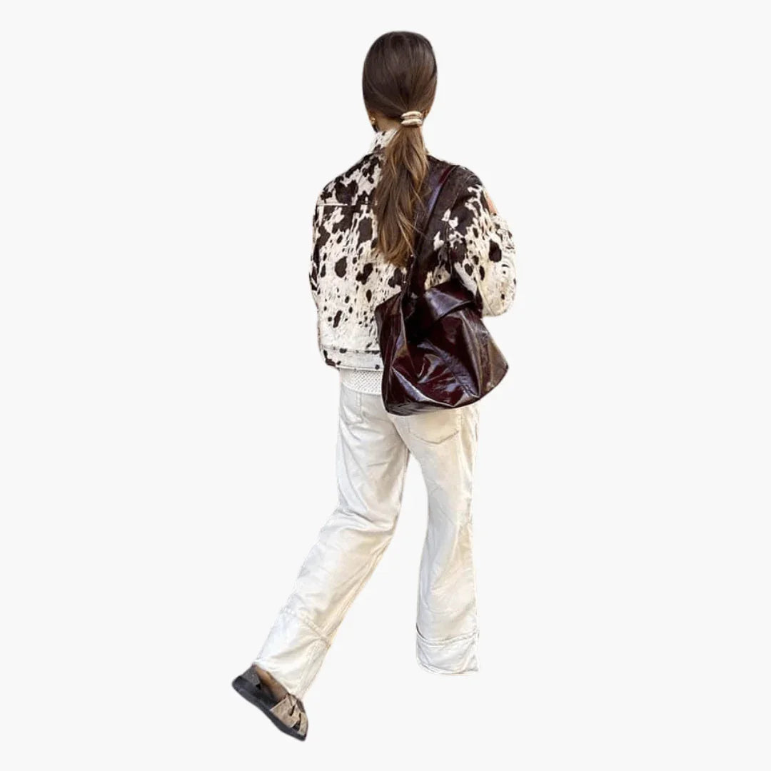 Trendy Women's Faux Fur Jacket with Straight Cut  Warm & Stylish