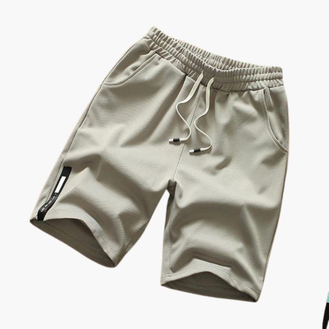 Men's Summer Shorts with Drawstring and Side Pockets