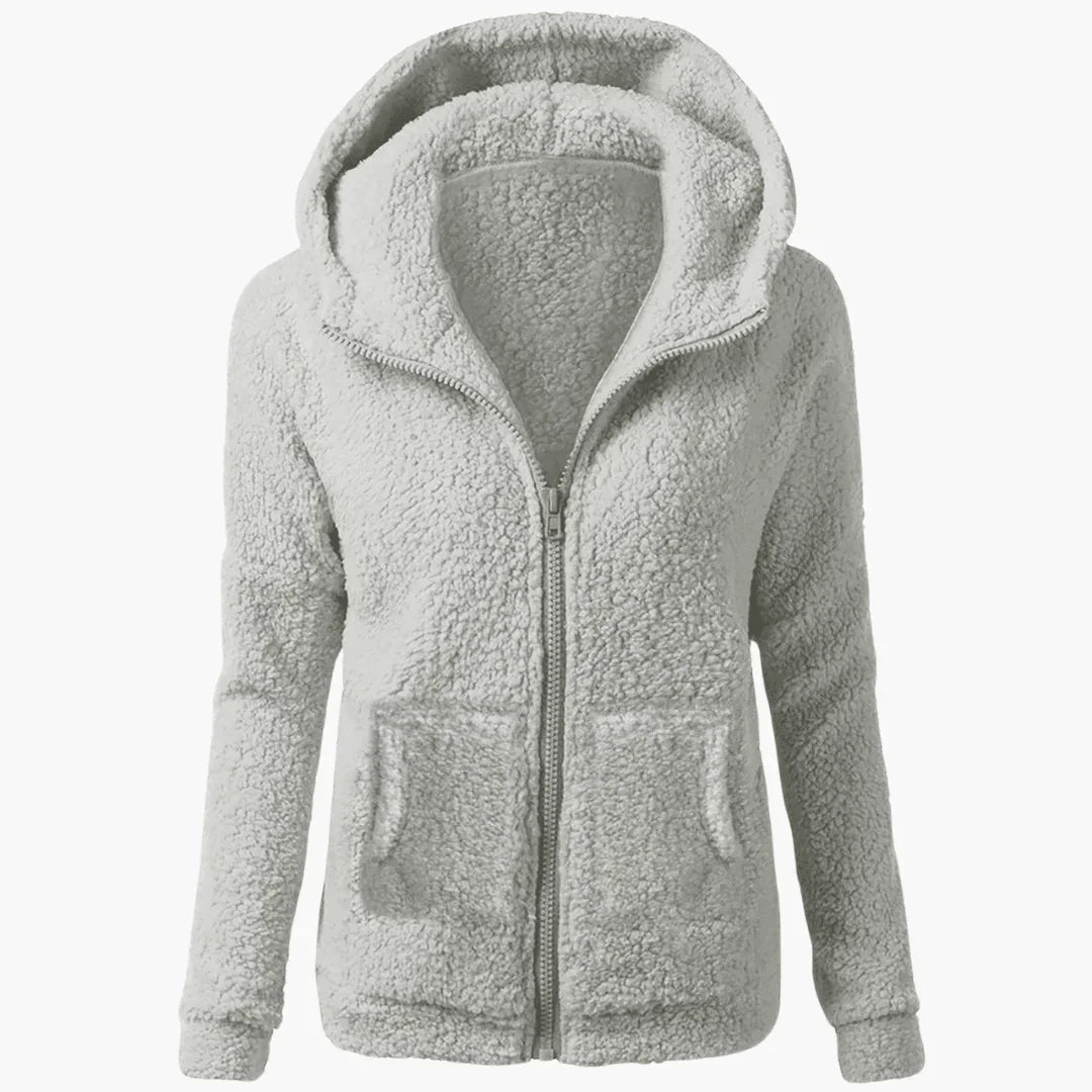 Women's Fleece Hoodie with Zipper and Hood  Warm