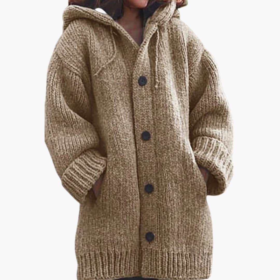 Long Hooded Cardigan for Women