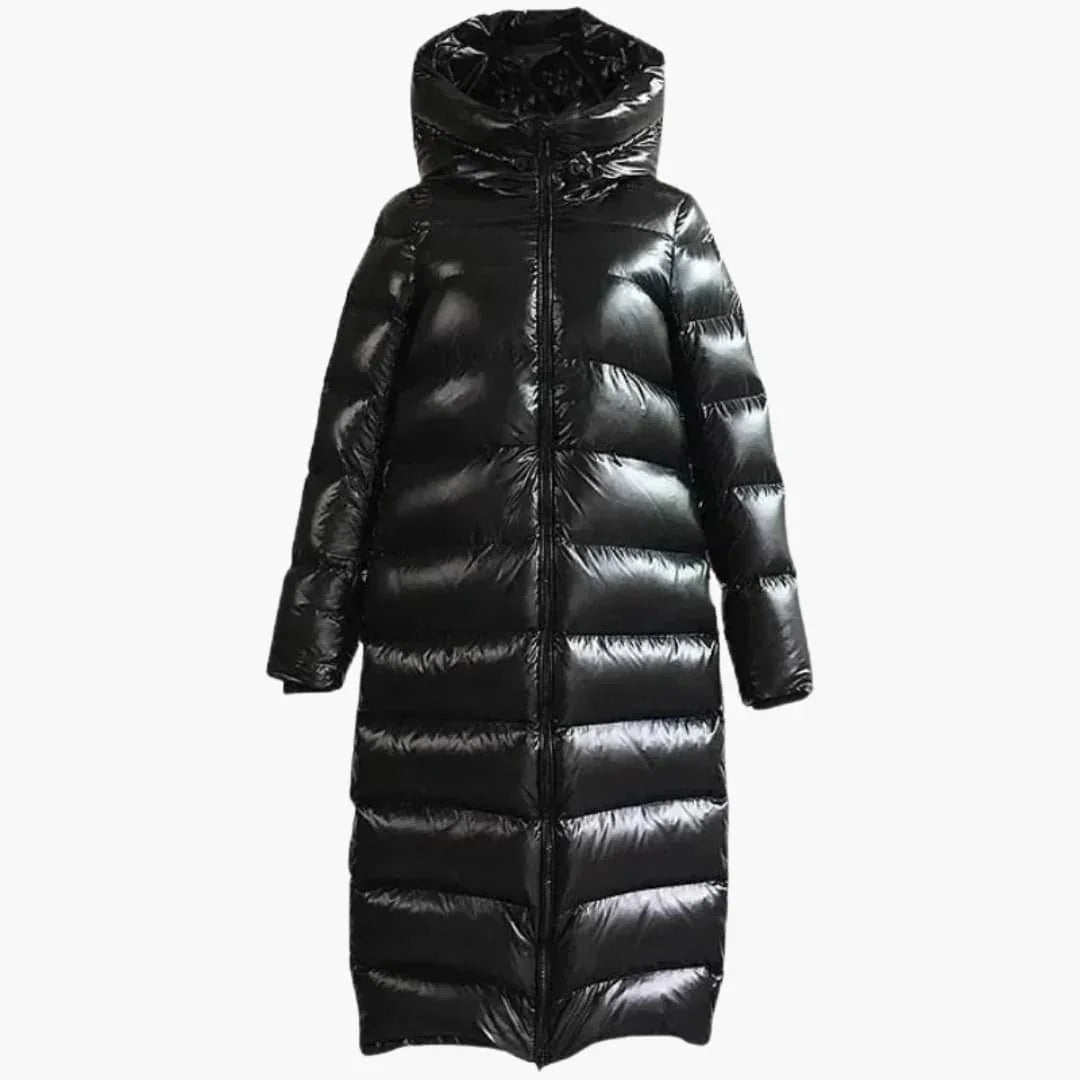 Bavane | Women's Down Jacket with Hood and Full-Length Zipper