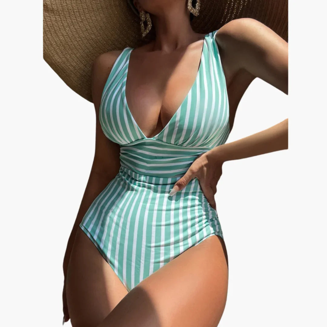 One-Piece Swimsuit - Women's Swimwear with Tummy Control