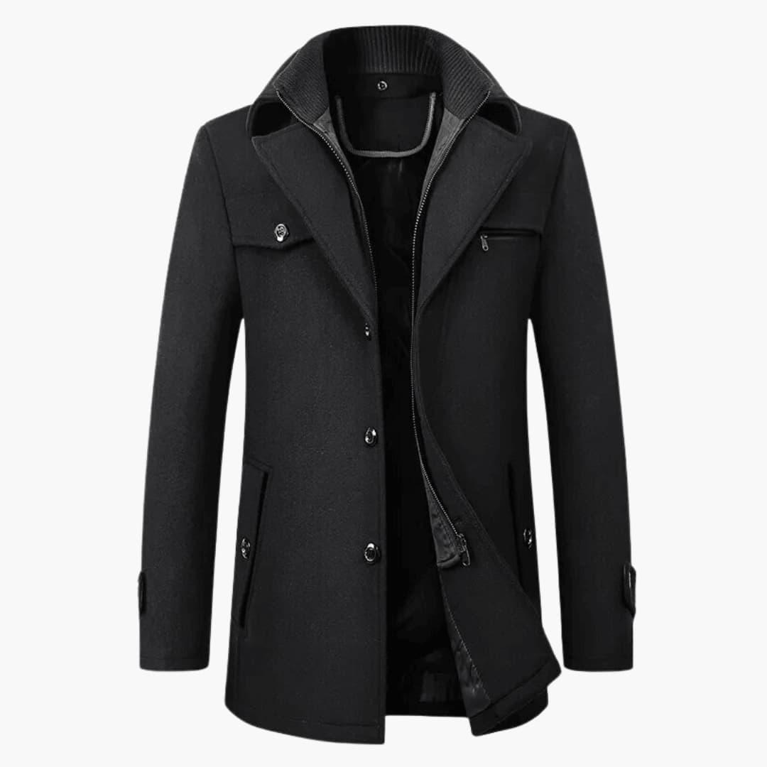 Classic Wool Coat for Men  Elegant & Warm for Winter