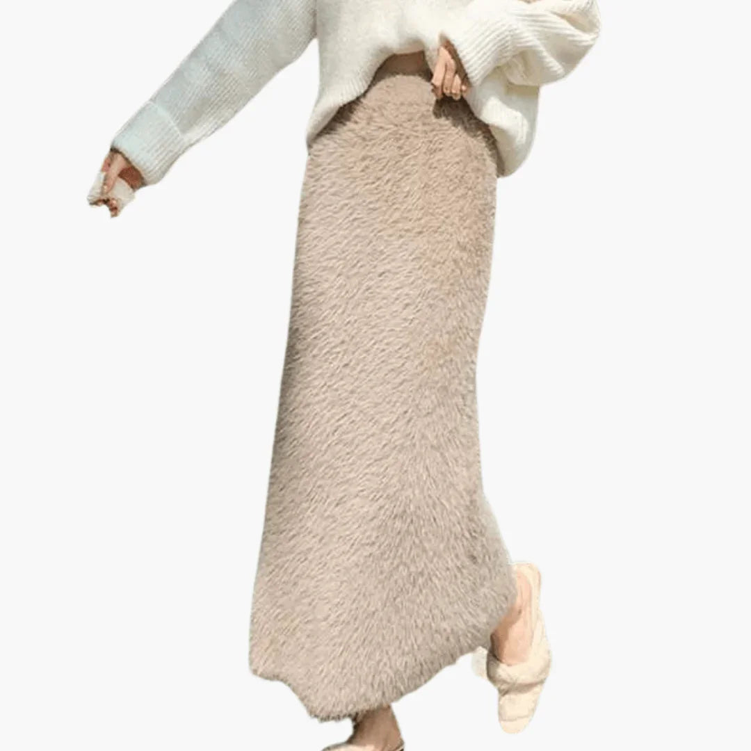 Fluffy Winter Skirt for Women  Soft and Warm