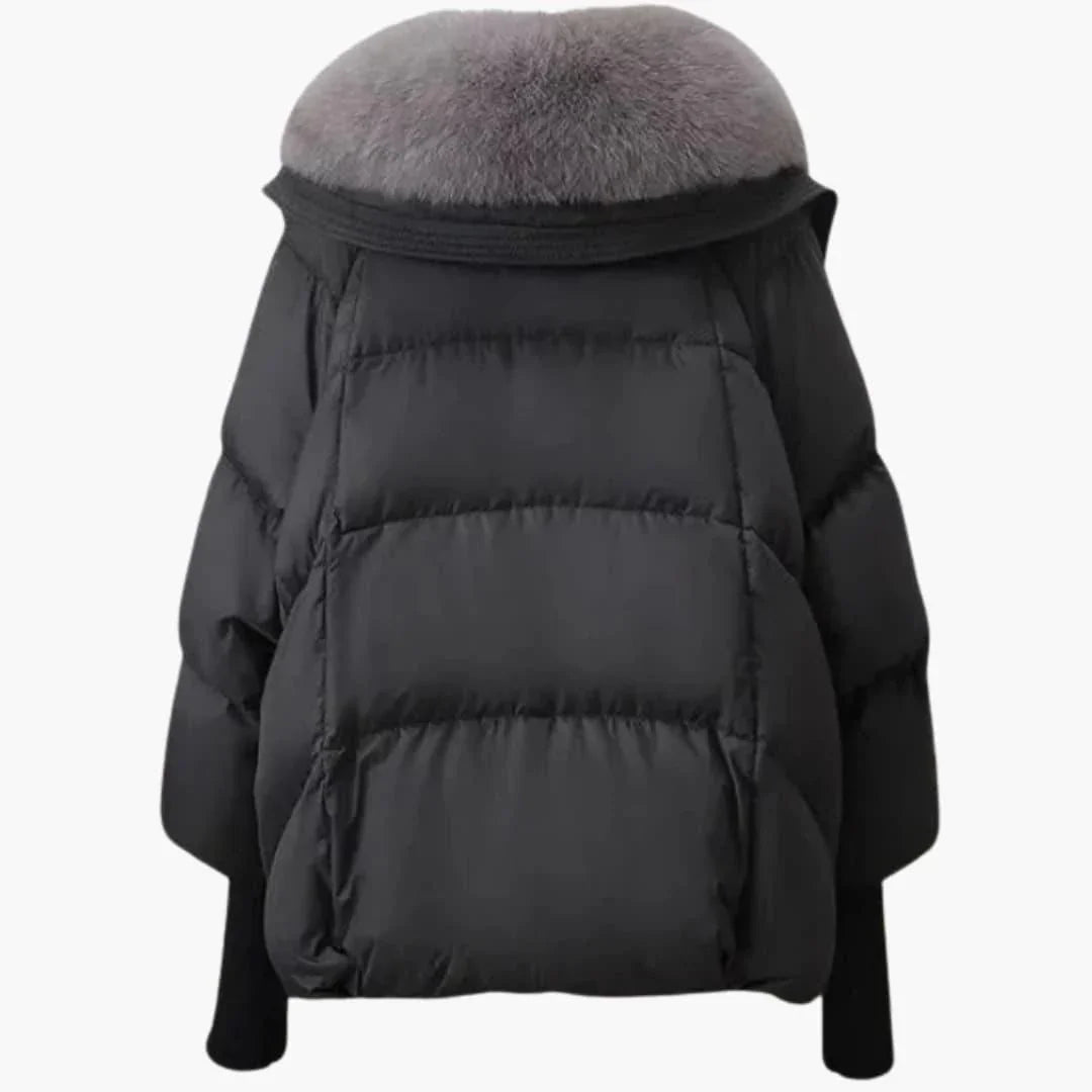 Elegant Women's Winter Jacket with Faux Fur Collar  Warm & Stylish