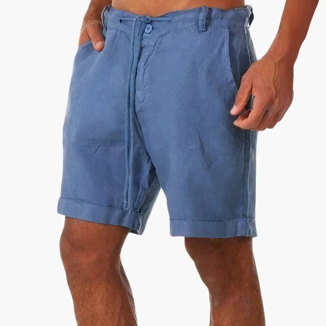 Men's Summer Pants with Drawstring and Side Pockets