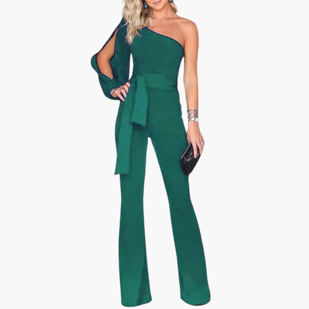 Elegant Jumpsuit for Women  One-Shoulder & Tailored