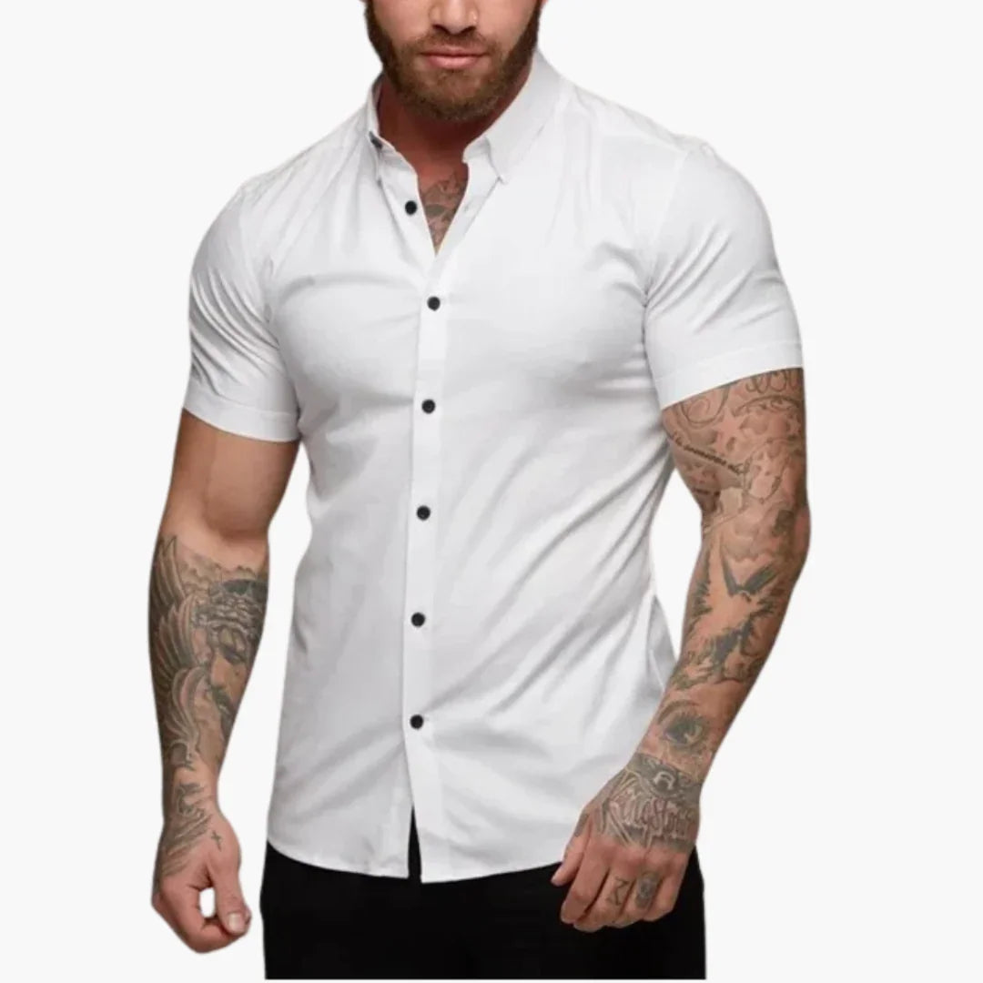 Slim Fit Short Sleeve Shirt for Men  Slim Fit Style