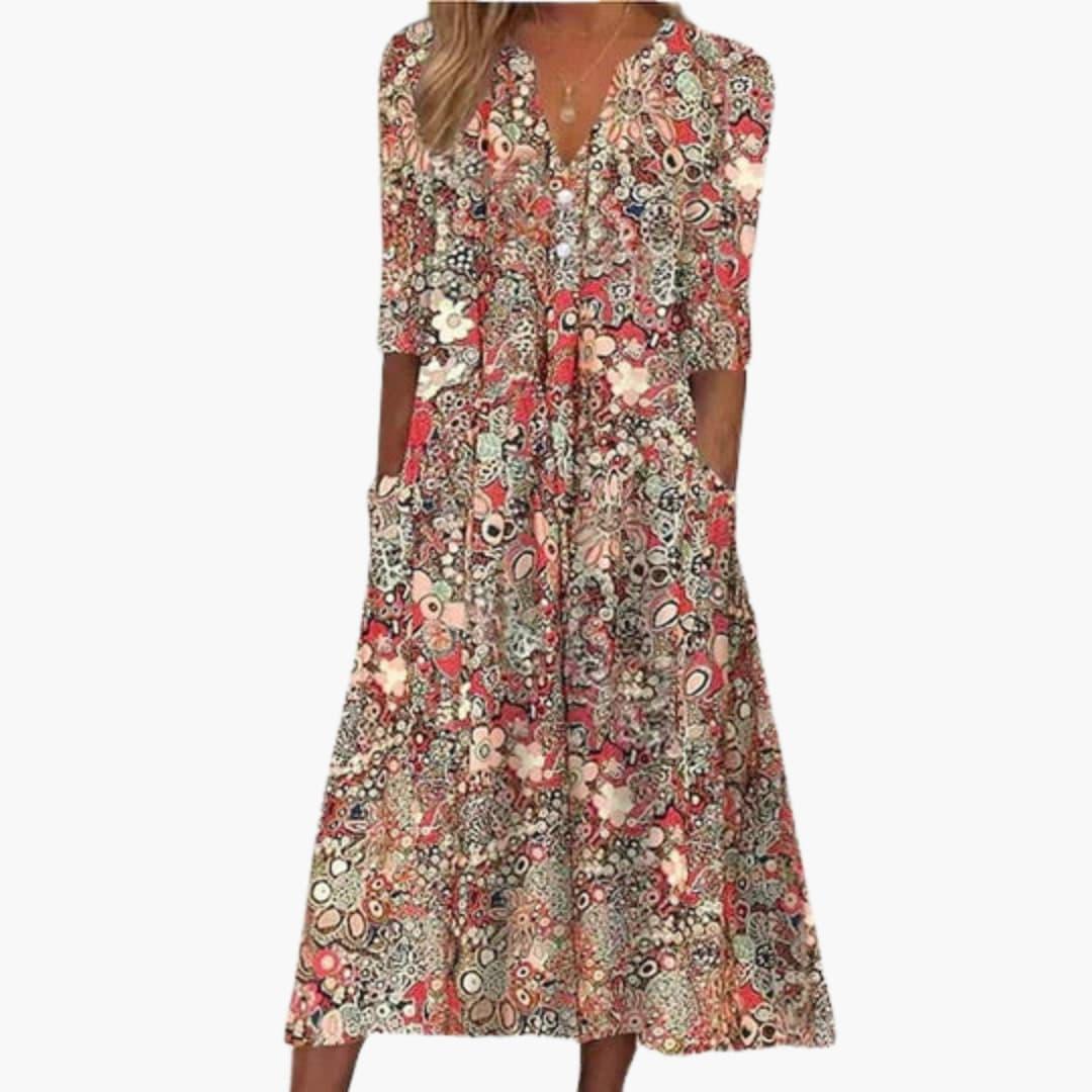 Boho Midi Dress for Women - Summery and Flowing in Style