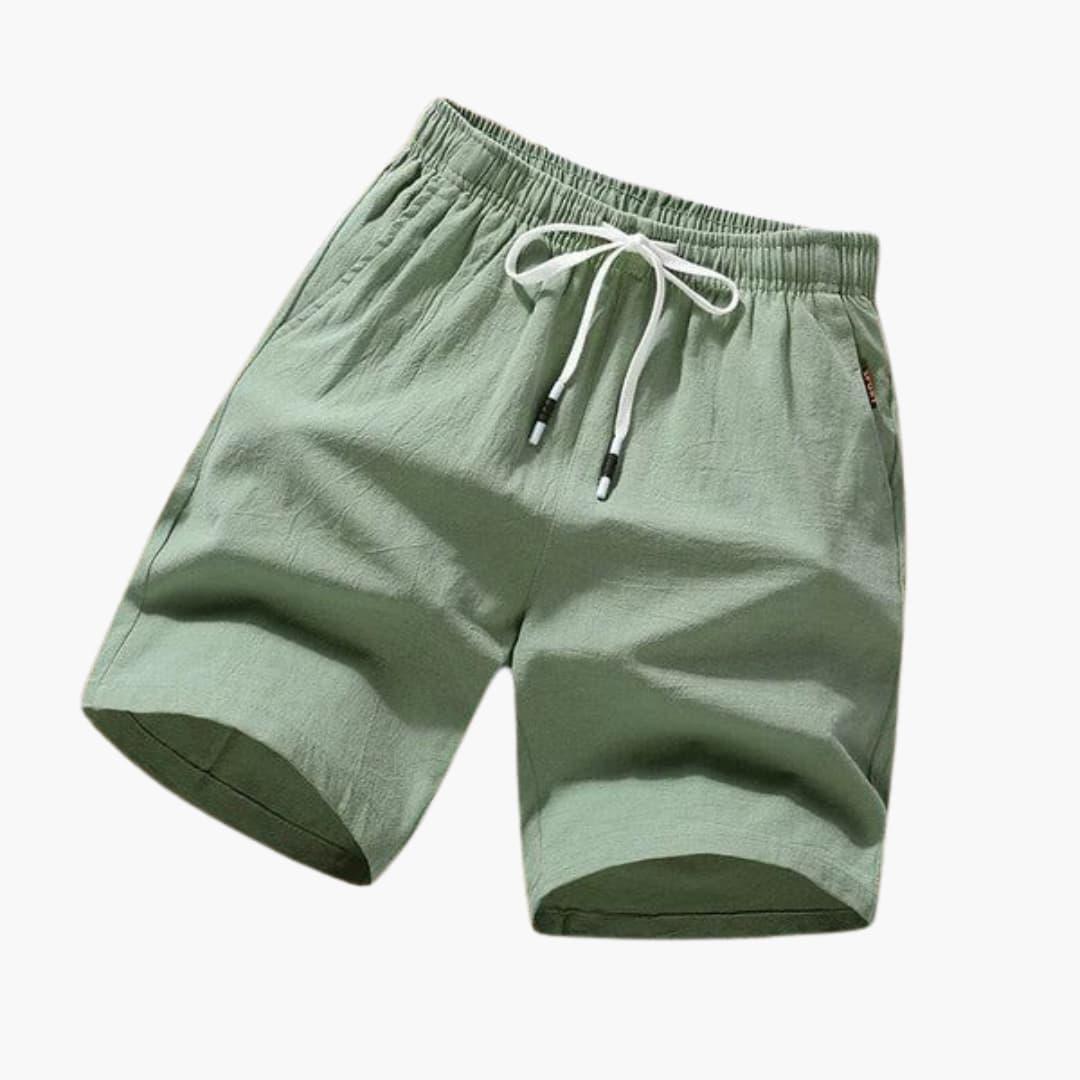 Men's Swim Shorts with Drawstring and Side Pockets for Summer
