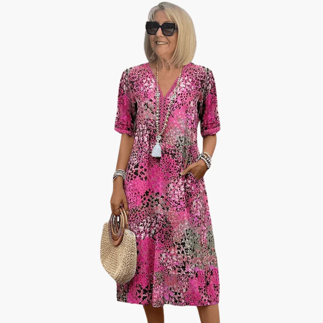 Summer Dress with Print for Women  Airy & Figure-Friendly