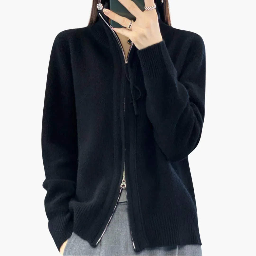Zipper Cardigan for Women  Elegant & Versatile