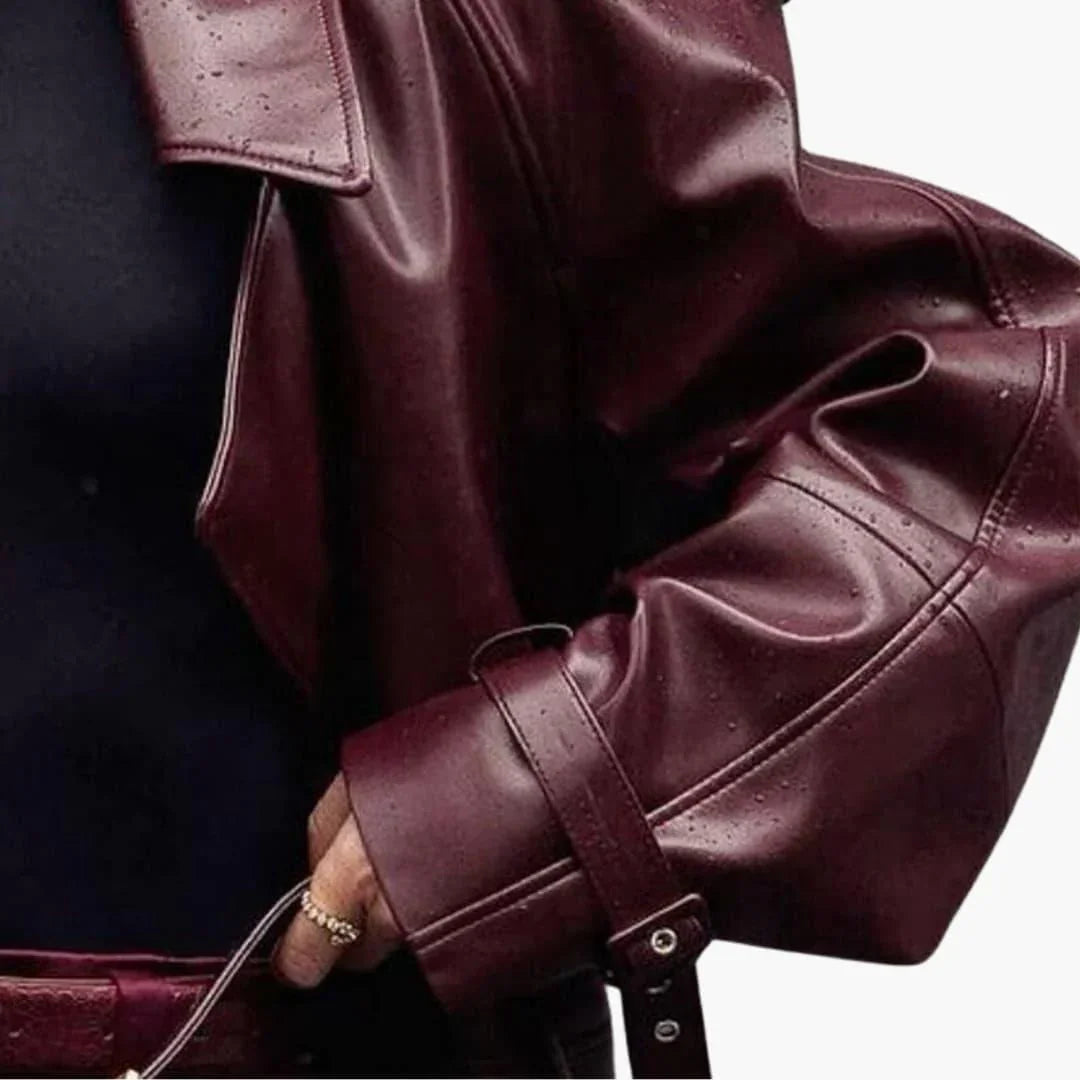 Fashionable Women's Jacket with Lapel Collar  Elegant & Comfortable