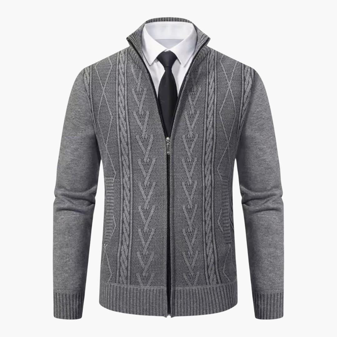 Cashmere-Lined Cardigan for Men  Warm & Elegant