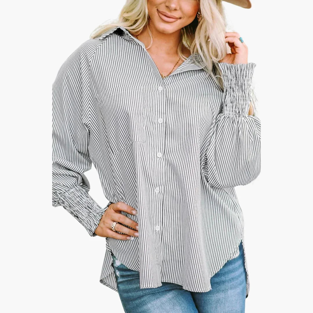 Casual Women's Shirt with Button Placket  Comfortable & Stylish