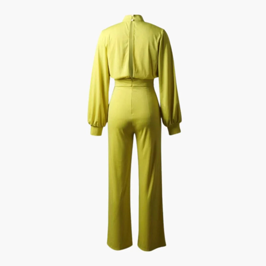 Elegant Women's Jumpsuit - Comfortable Style with Half Collar