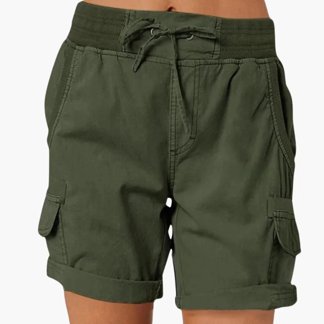 Women's Cargo Shorts with Drawstring  Comfortable and Stylish