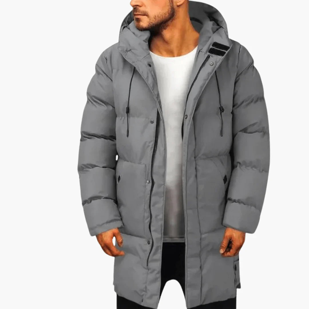 Parka for Men  Winter Jacket with Hood and Thermal Insulation