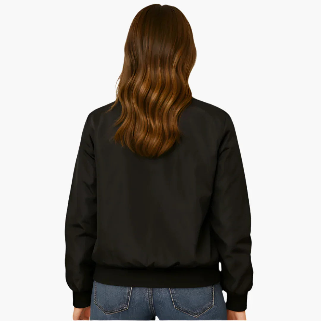 Women's Bomber Jacket with Long Sleeves