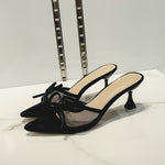 Women's Heeled Shoes with Peep Toe and Stiletto Heel