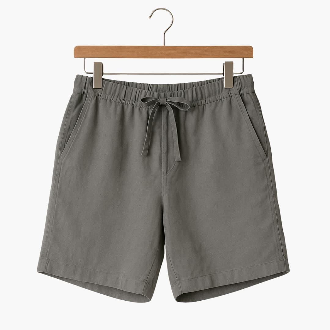 Men's Summer Shorts with Drawstring and Side Pockets
