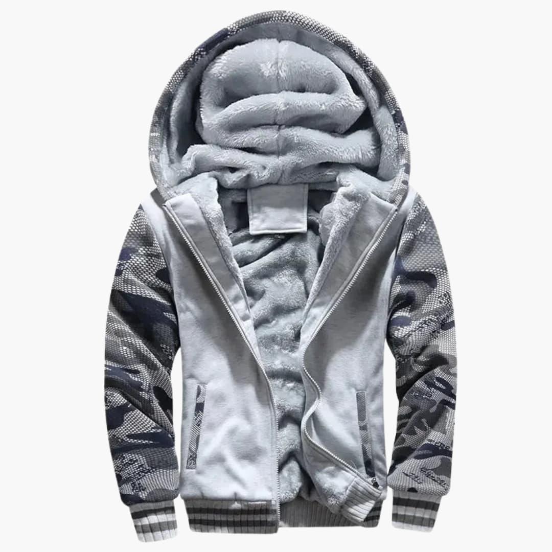Men's Jacket with Hood and Zipper