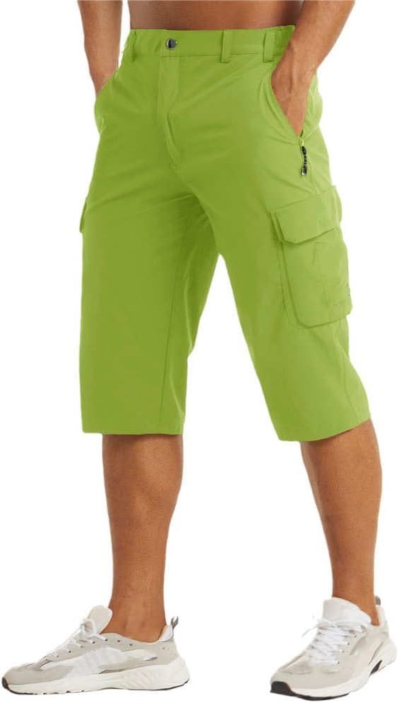 Men's Bermuda Cargo Shorts with Pockets for Summer Outdoor