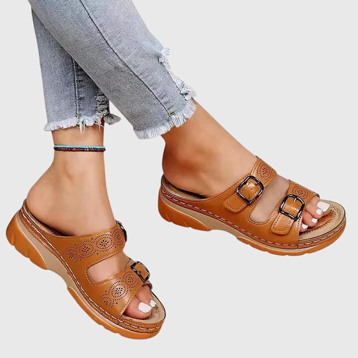 Women's Orthopedic Sandals with Arch Support and Adjustable Strap