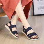 Women's Sandals with Vegan Leather Upper and Cushioned Insole