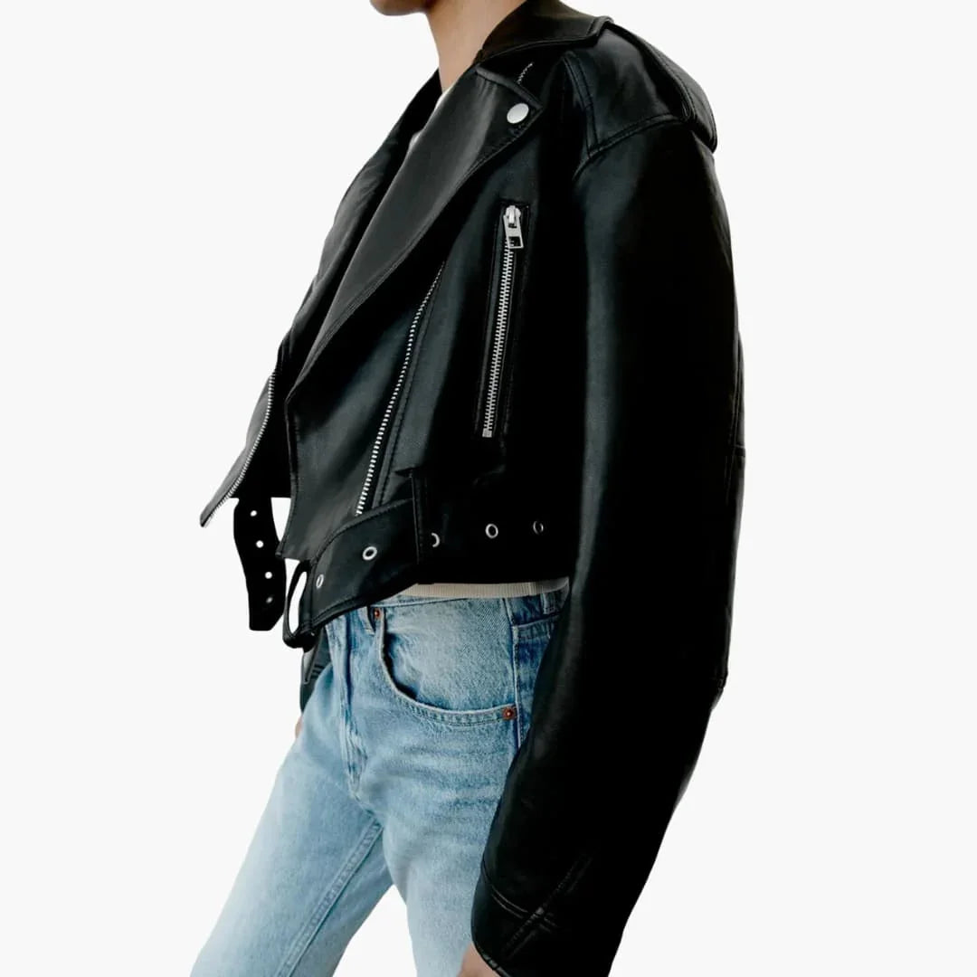 Short Biker Jacket for Women