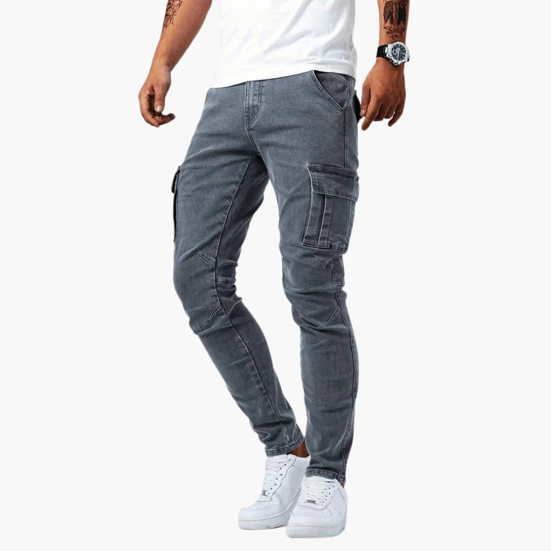Bavane | Stretch-Cargo-Jeans with Flexible Fit for Men