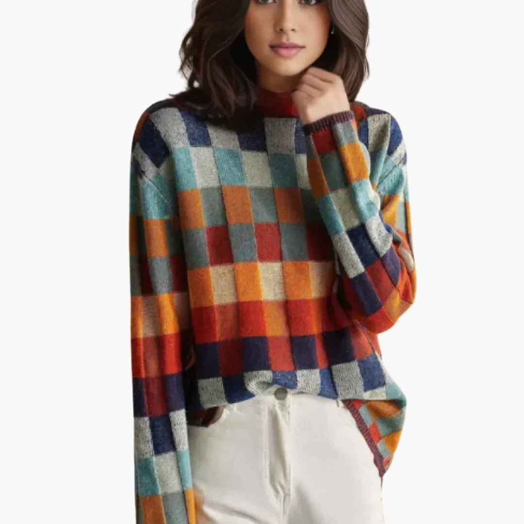 Knitted Turtleneck Sweater for Women